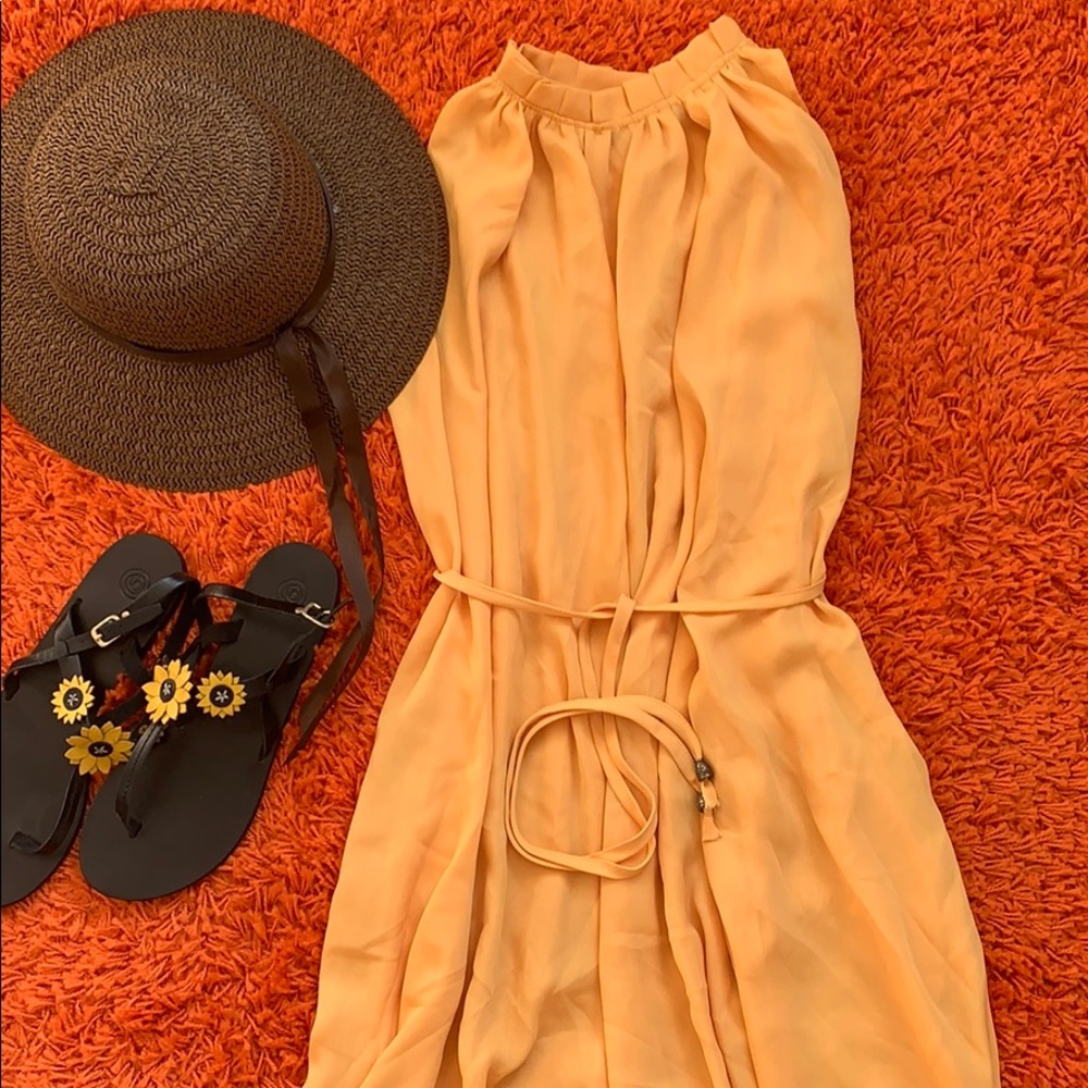 Orange summer dress